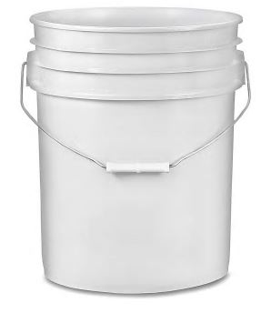 5 gallon Bucket with Regular lid - Click Image to Close
